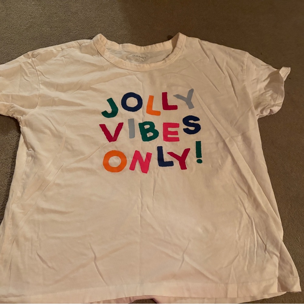 Kids Jolly Vibes Only T-Shirt - Multicolor